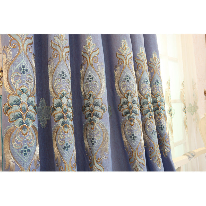 Slub Cotton Embroidery Curtain Fabric | Other