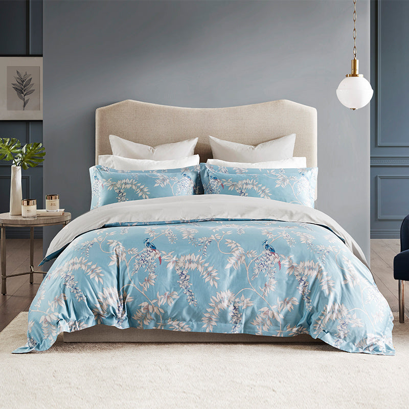 Four-piece Set Of Long-staple Cotton Satin Printed Bedding | Other