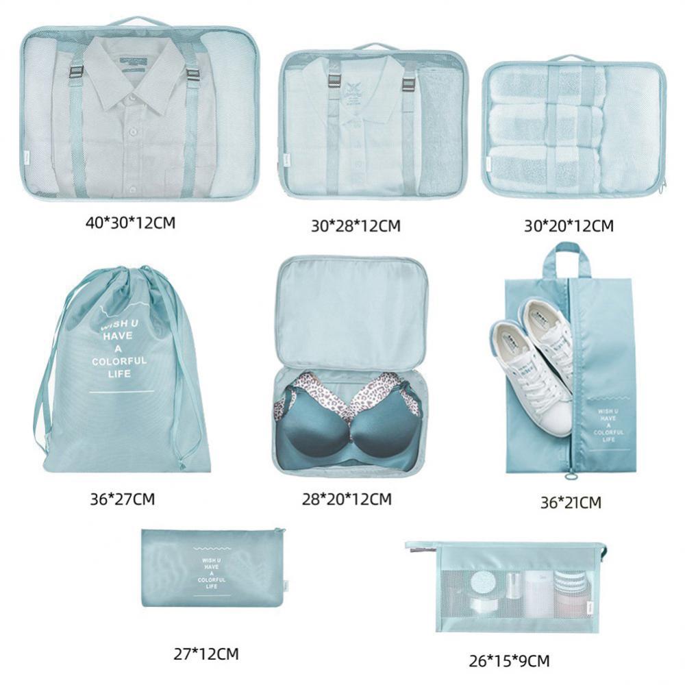 8-piece Set Luggage Divider Bag Travel Storage Clothes Under | Luggage & Bags