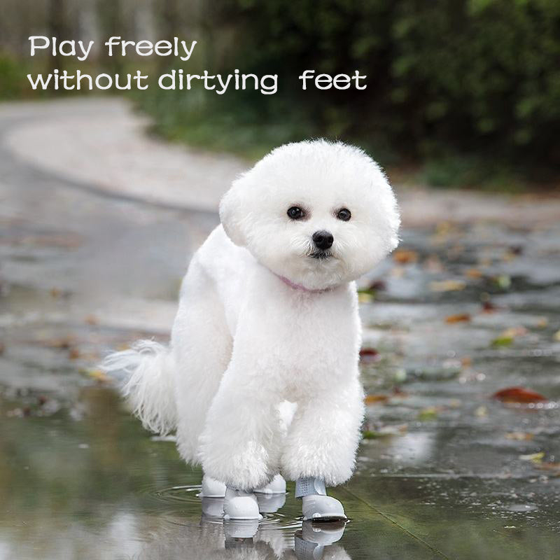Dog Rain Boots 4pcs Pet Dog Puppy Warm Waterproof Silicone N | Other