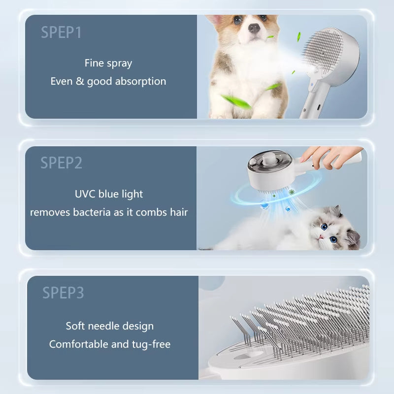Cat Dog Steamy Brush Steam Brush Electric Sprayer For Massag | Other