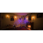 3 Pac Halloween Spooky Tree With Purple Lights, 4ft 5ft And | Other