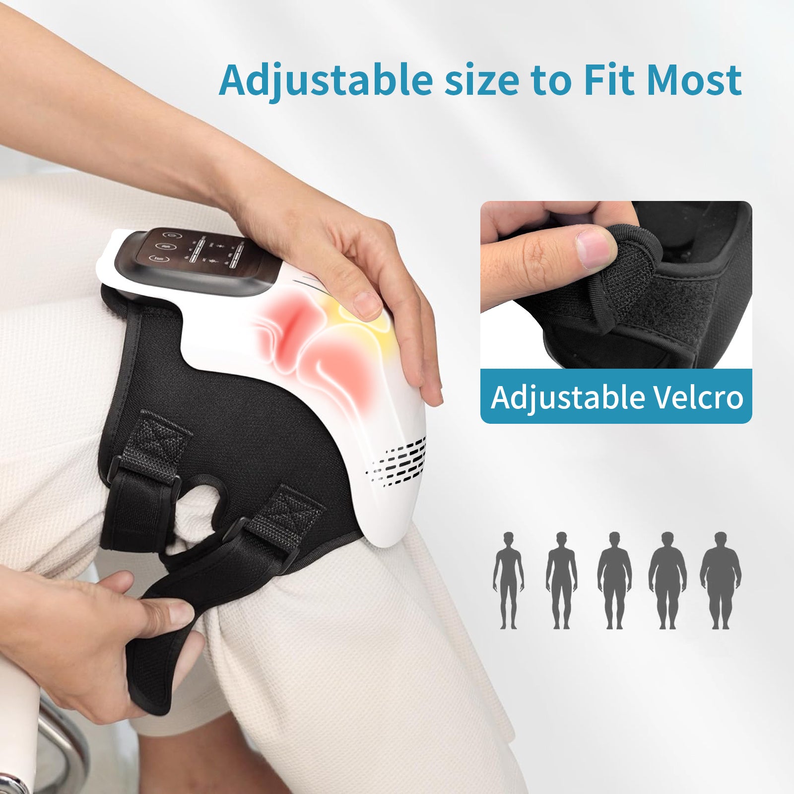Intelligent Heated Knee Massager – Infrared, Vibration & Pain Relief Therapy