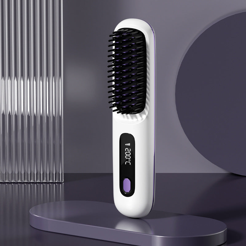 2 In 1 Straight Hair Comb Wireless Hair Straightener Brush H | Other