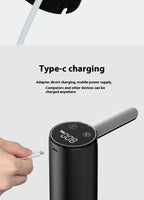 Wireless Electric Water Dispenser – LED Screen, Foldable Pump for Bottled & Mineral Water