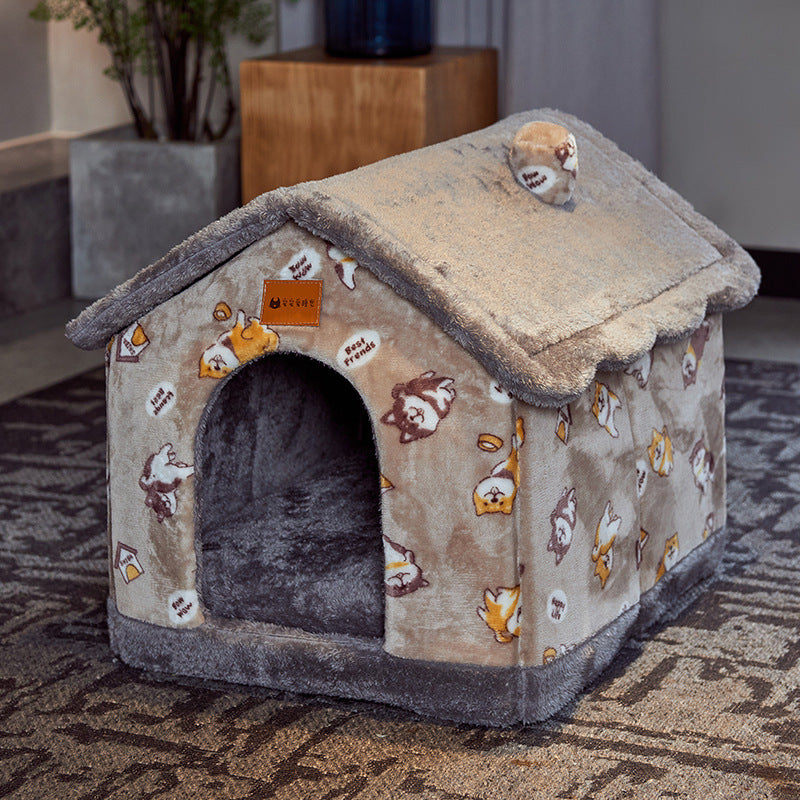 Foldable Dog House Pet Cat Bed Winter Dog Villa Sleep Kennel | Other