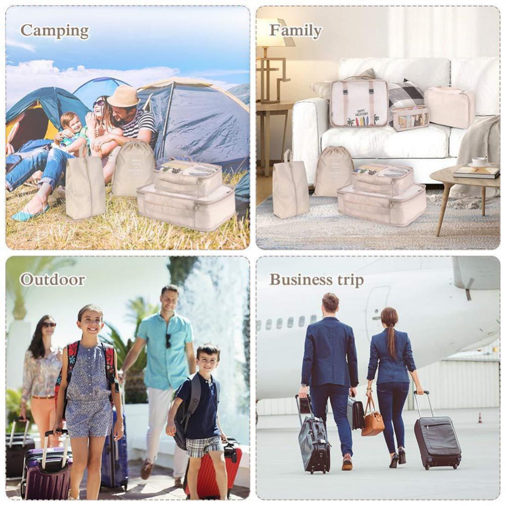 8-piece Set Luggage Divider Bag Travel Storage Clothes Under | Luggage & Bags
