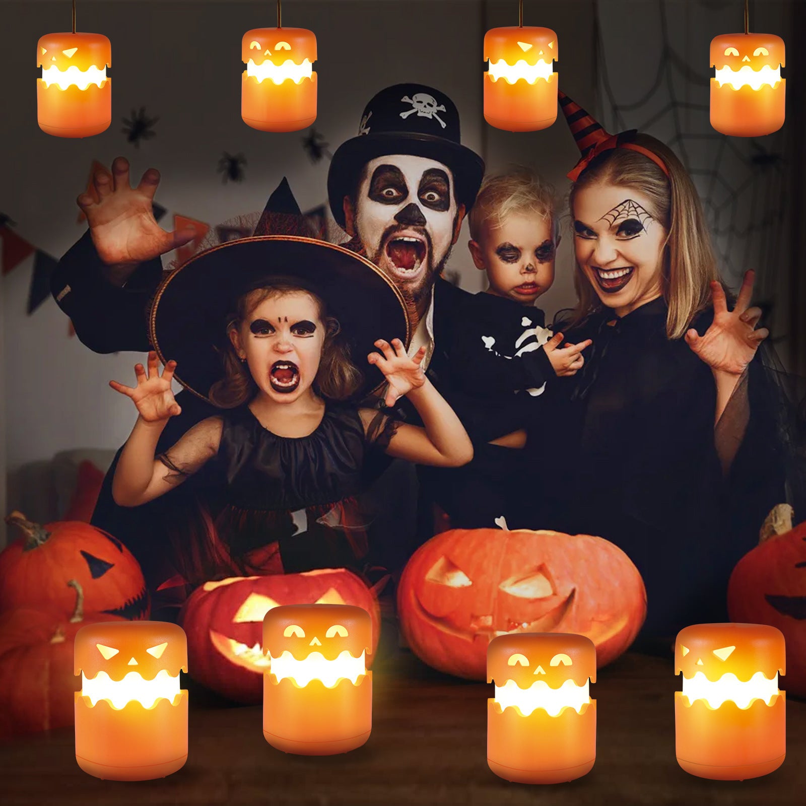 Halloween Pumpkin Lamp Foldable Portable Small Night Lamp | Other
