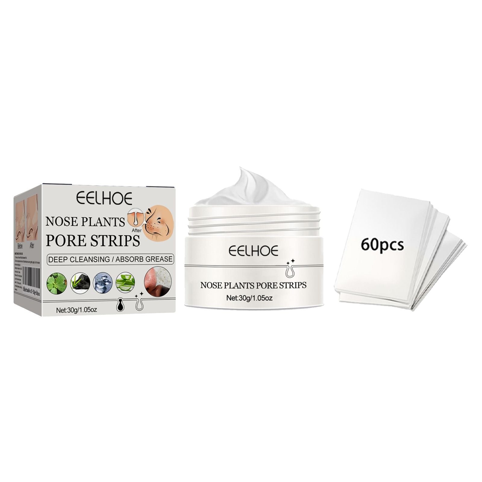 Eelhoe Blackhead Removal Nasal Mask Deep Pore Cleansing Blac | Other