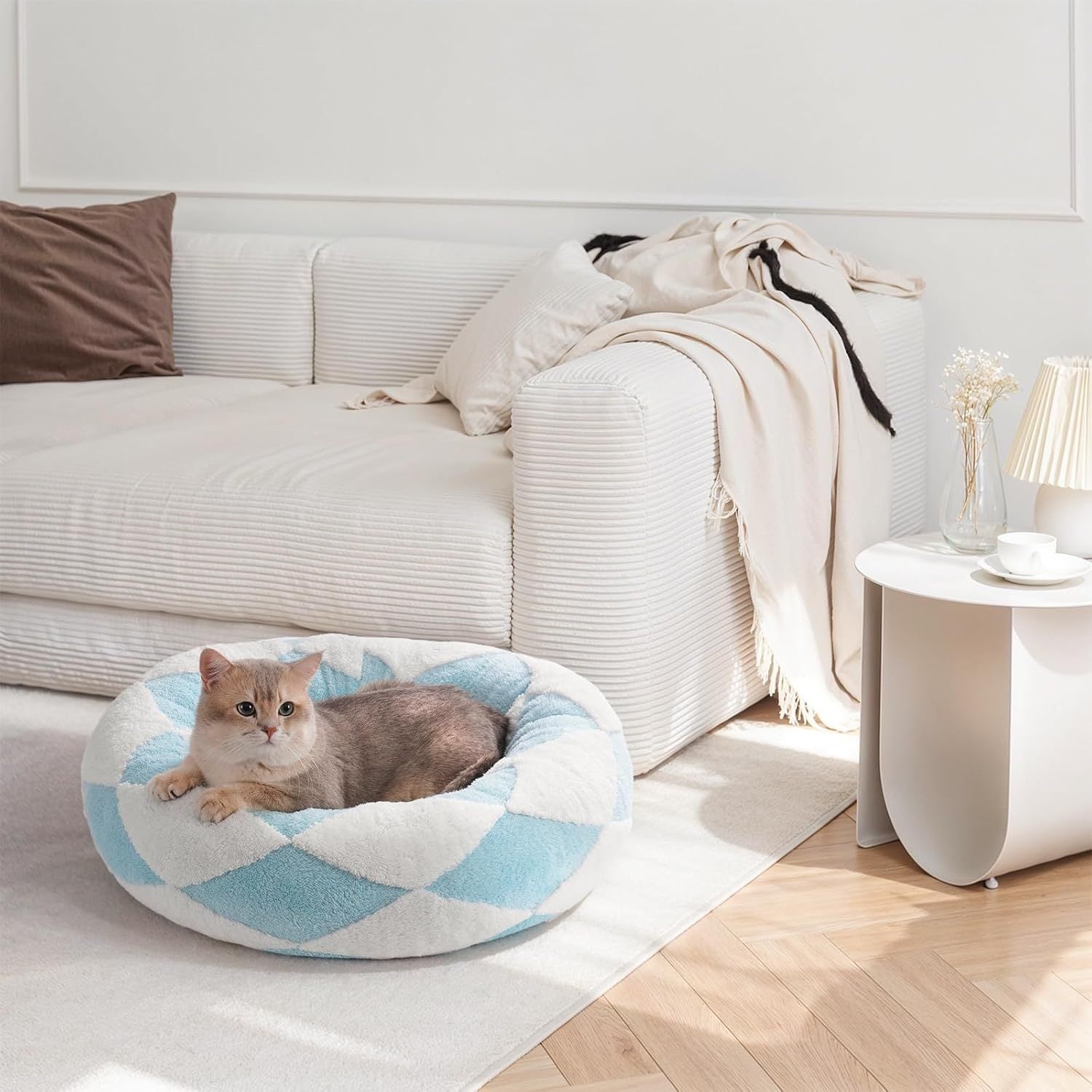 Mewoofun Donut Cat Bed For Indoor Cats - Round Washable Plus | Other