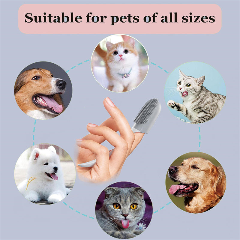 Dog Tooth Cleaning Brush Care Finger Wrap Cat Dog Oral Clean | Other