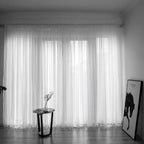 Simple And Modern Balcony Solid Color Gauze Curtain | Other