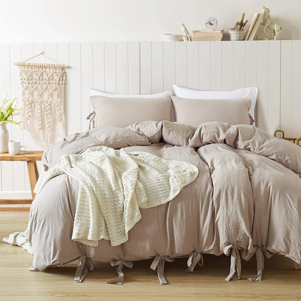 Solid Color Tape Bedding Set | Other