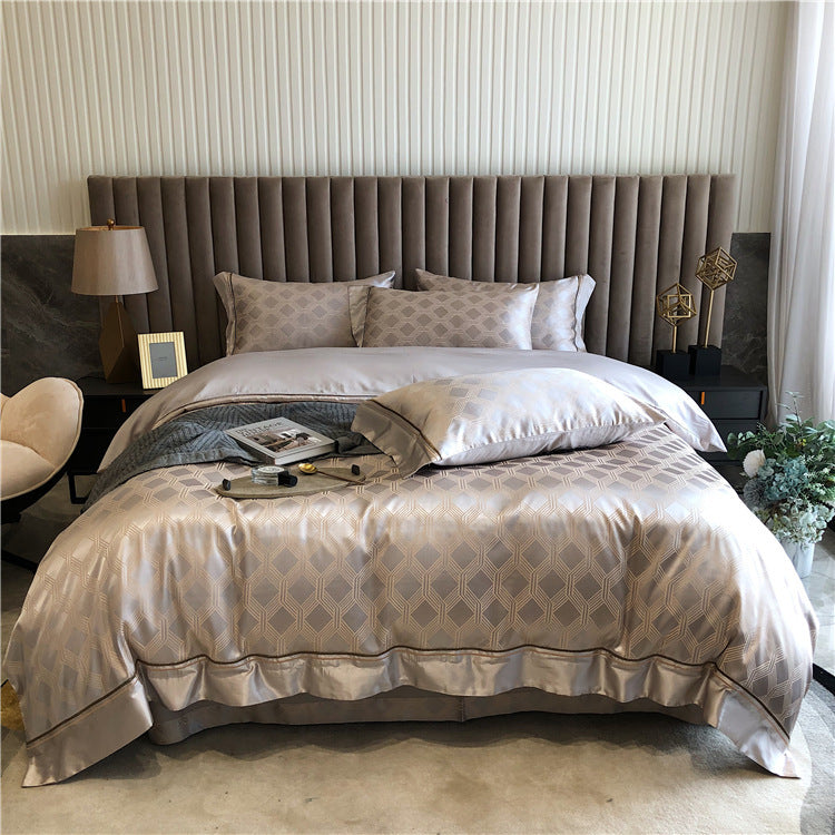 Pure Cotton Four-piece Light Luxury Simple Luxury Spring And | Jewelry & Accessories