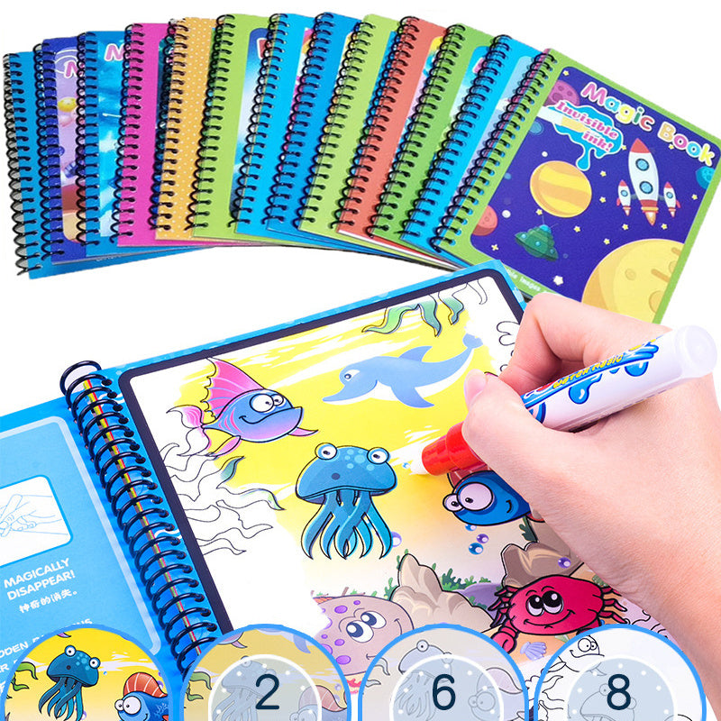 Children's Magic Water Painting Book Coloring And Coloring B | Jewelry & Accessories
