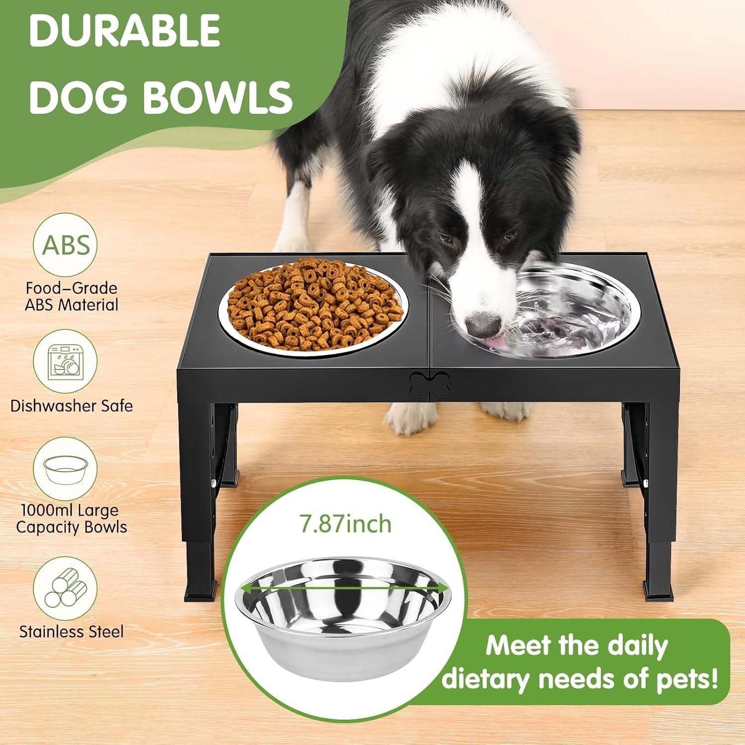 Xia Z Fashion Pet Products Black Dog Bowl Holder | Other