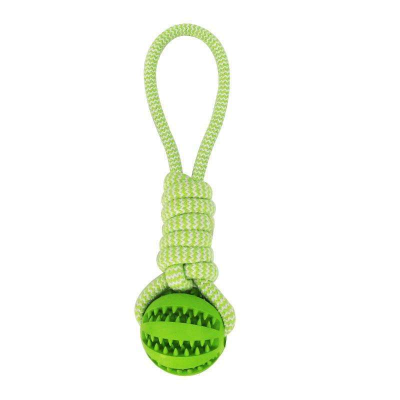 Dog Toy Treat Balls Interactive Hemp Rope Rubber Leaking Bal | Electronic Learning Toys
