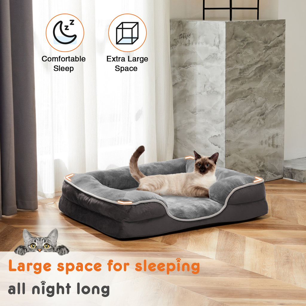 Memory Foam Pet Bed For Small Dogs & Cats With Washable Remo | Other
