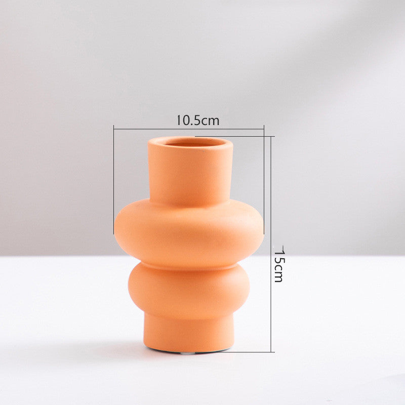 Ceramic Vase Flower Nordic Minimalist Living Room Decoration | Other