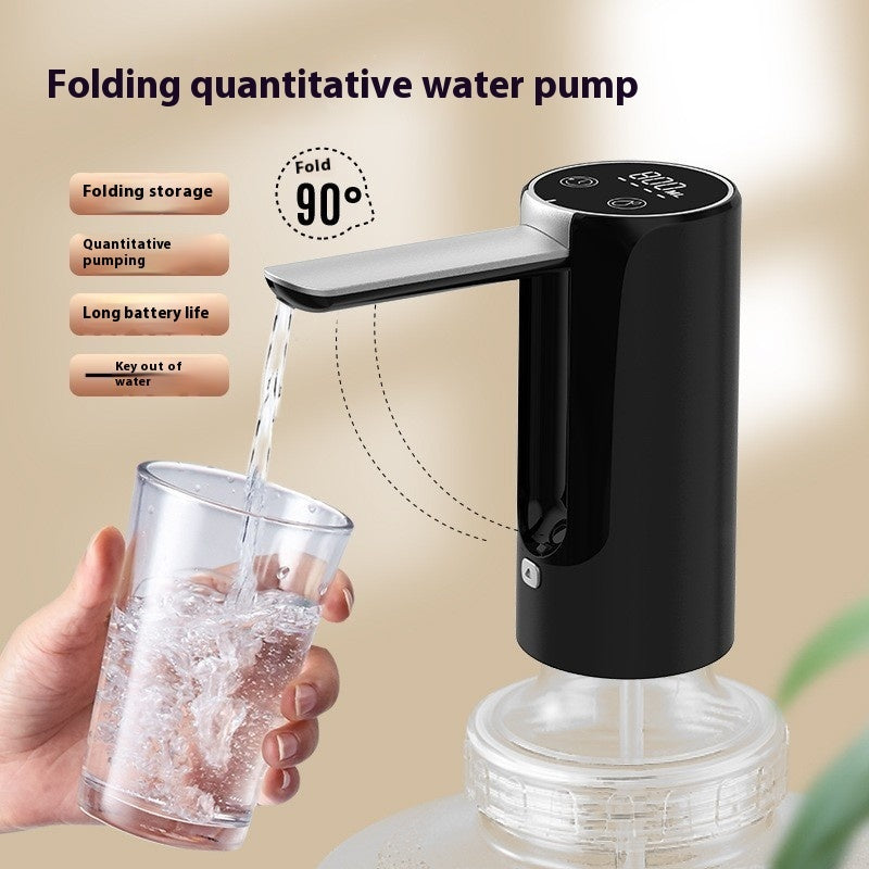 Wireless Electric Water Dispenser – LED Screen, Foldable Pump for Bottled & Mineral Water