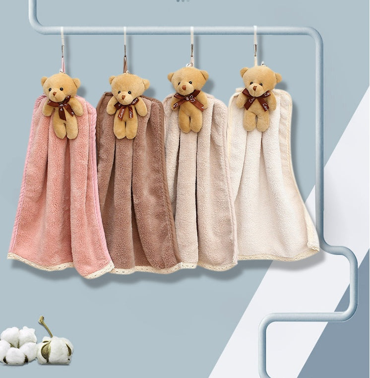 Coral Velvet Dish Towel Bathroom Hanging Absorbent Towel | Other