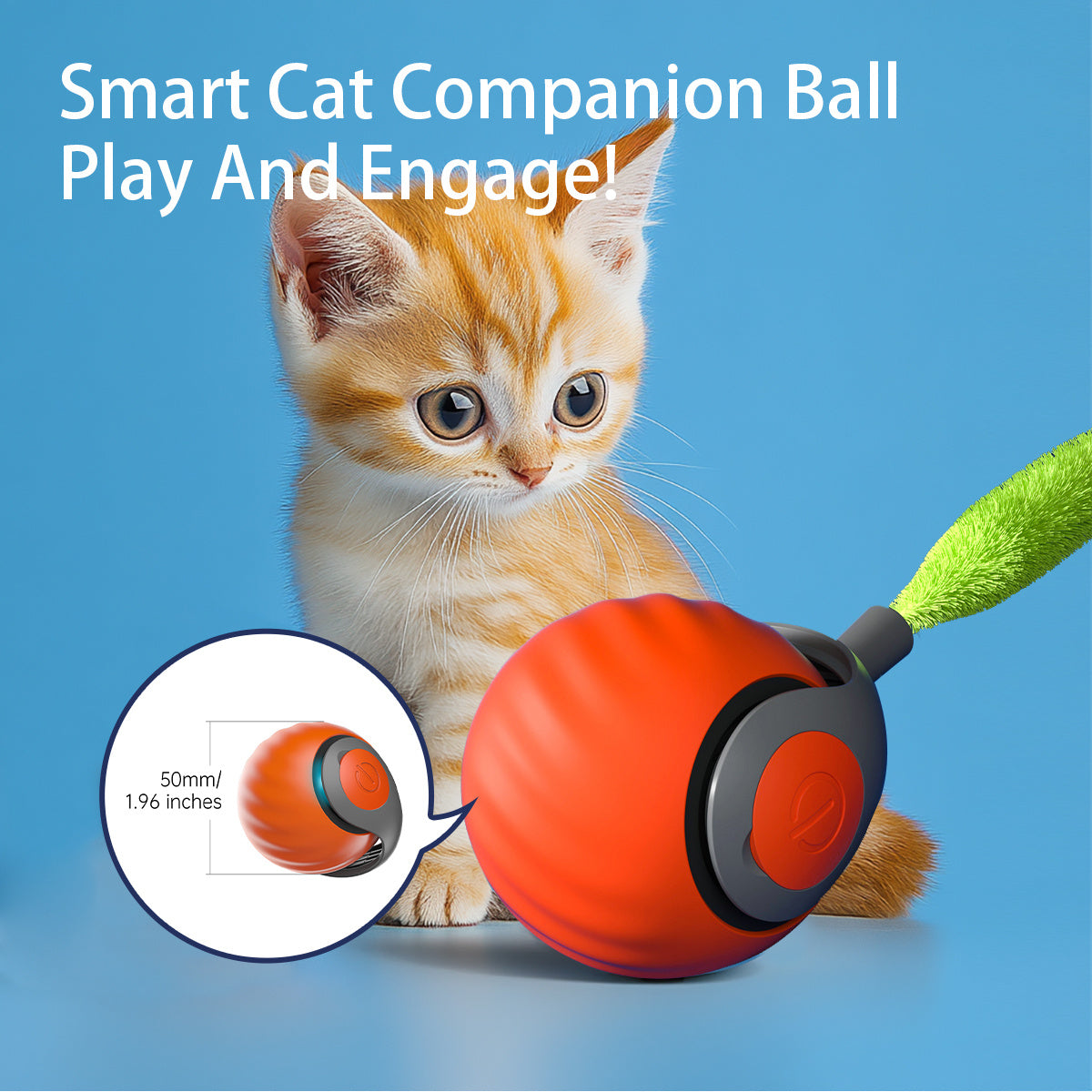 2025 Smart Interactive Cat Ball,type-c Rechargeable Interact | Other
