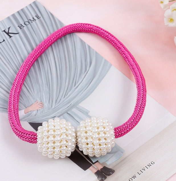 Magnetic Curtain Tiebacks Pearl Beads | Other