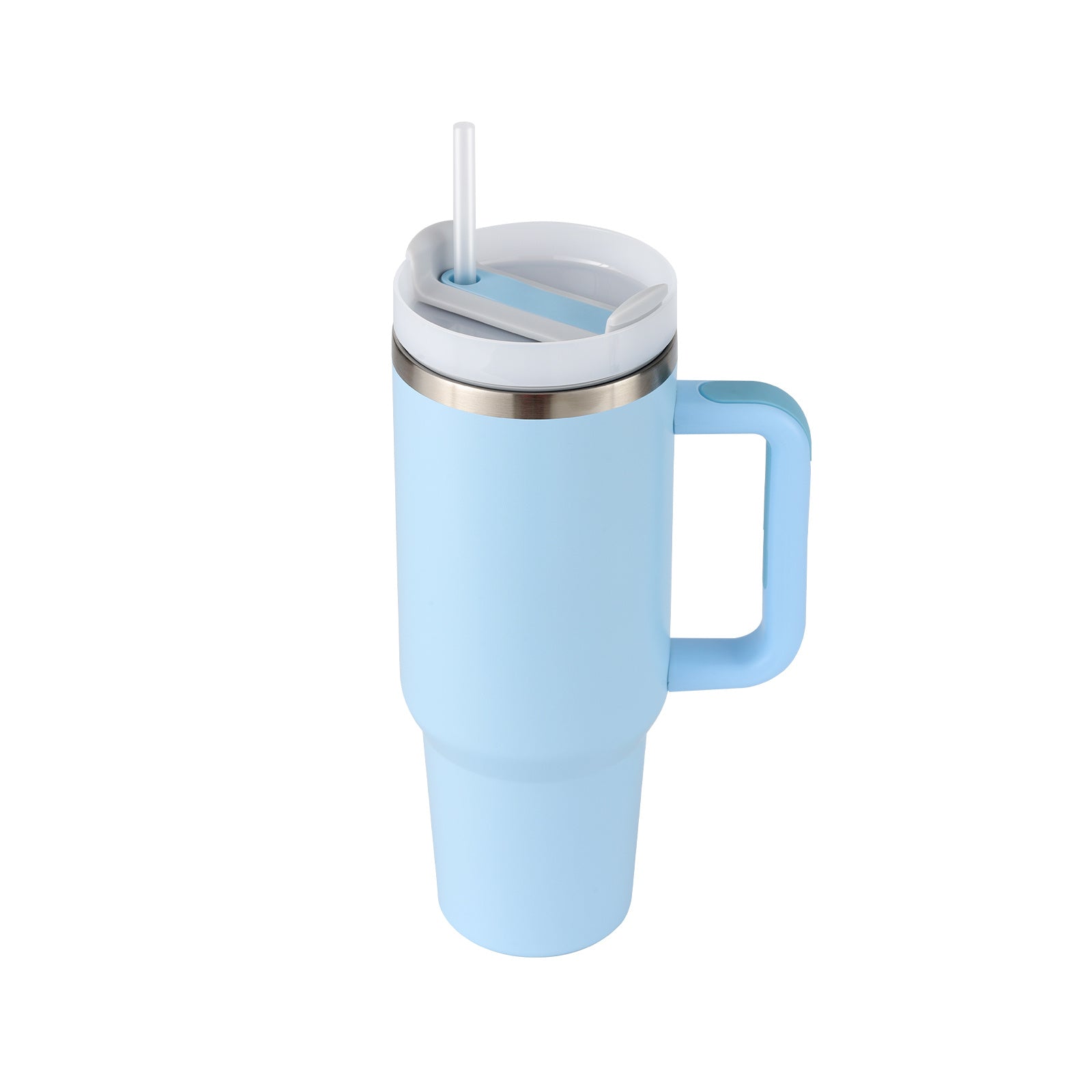 40 Oz Tumbler With Handle Straw Insulated, Stainless Steel S | Other