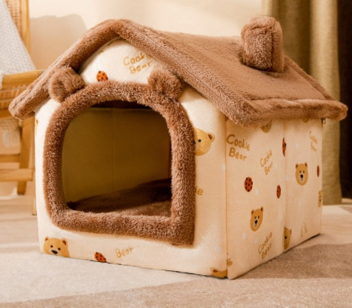 Foldable Dog House Pet Cat Bed Winter Dog Villa Sleep Kennel | Other