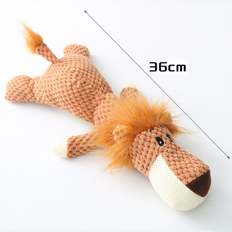 Plush Cartoon Puppy Dog Toy Pet Dog Chew Squeak Toy For Smal | Electronic Learning Toys