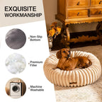 Mewoofun Donut Cat Bed - Washable Round Pet Bed For Indoor C | Other