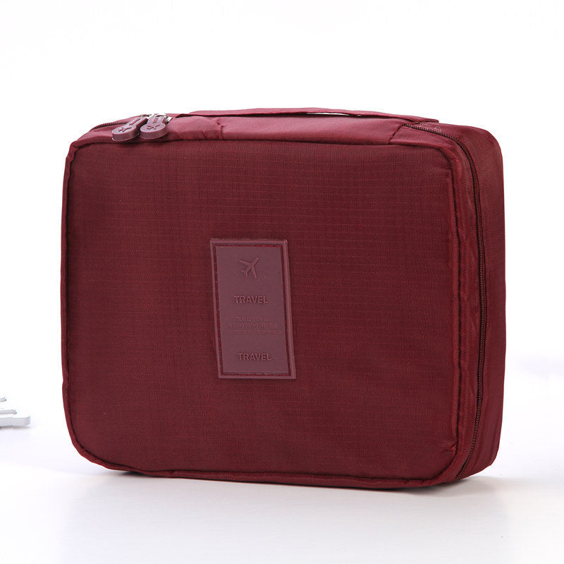 Portable Cosmetic Bag Waterproof Divider Multi-grid Pockets | Luggage & Bags