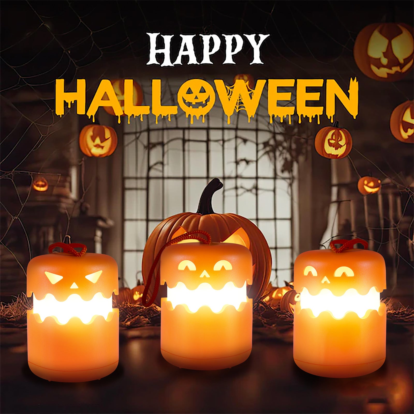 Halloween Pumpkin Lamp Foldable Portable Small Night Lamp | Other