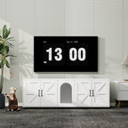 Modern Cat Litter Box Furniture With Double Room, Wooden Cat | Home & Garden