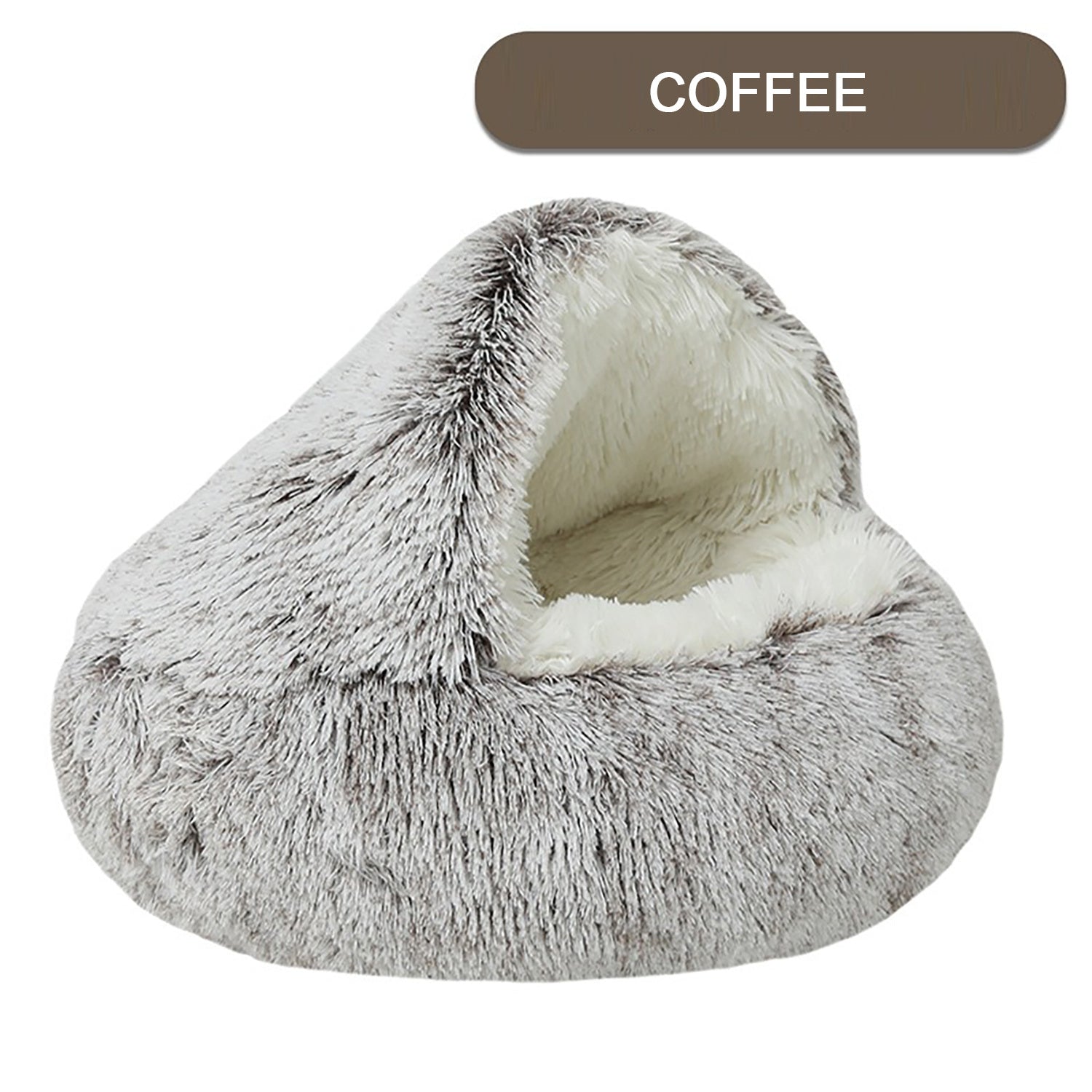 Luxurious Plush Round Cat Bed Cat Bed Round Soft Plush Burro | Other