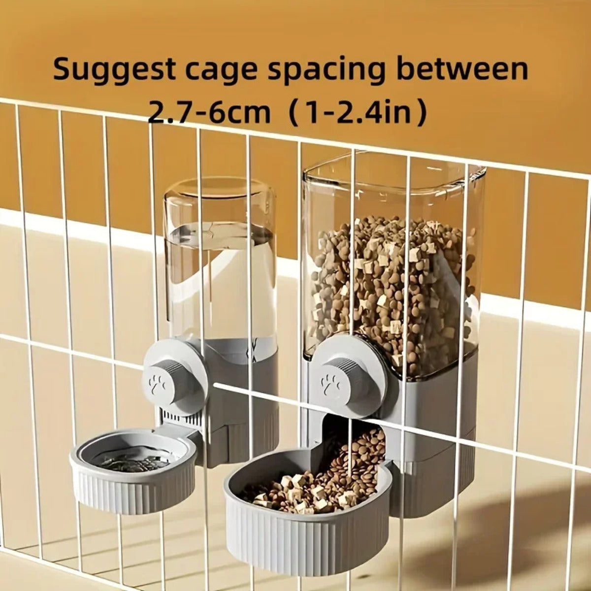 1.2l Automatic Pet Feeder Cage Hanging Bowl, Suitable For Sm | Other