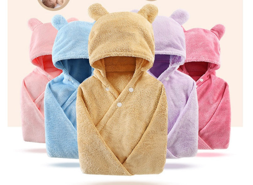 Cotton Adorable Baby Care Hooded Bath Towel | Electronic Learning Toys