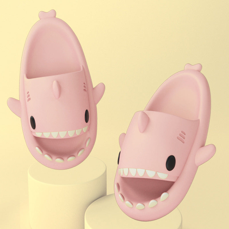 Adult's Slippers Indoor Outdoor Funny Shark Cartoon | Other