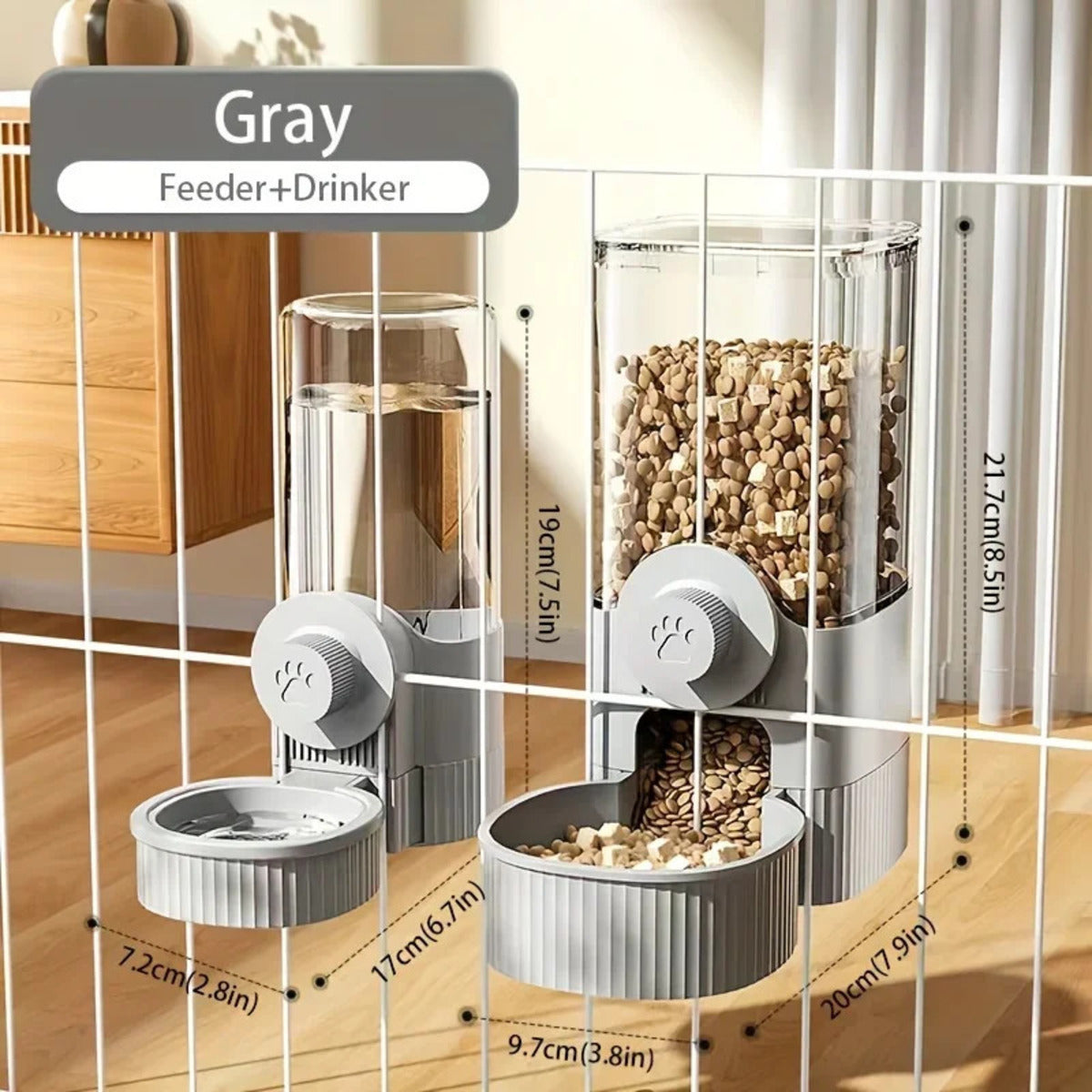 1.2l Automatic Pet Feeder Cage Hanging Bowl, Suitable For Sm | Other