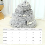 Luxurious Plush Round Cat Bed Cat Bed Round Soft Plush Burro | Other