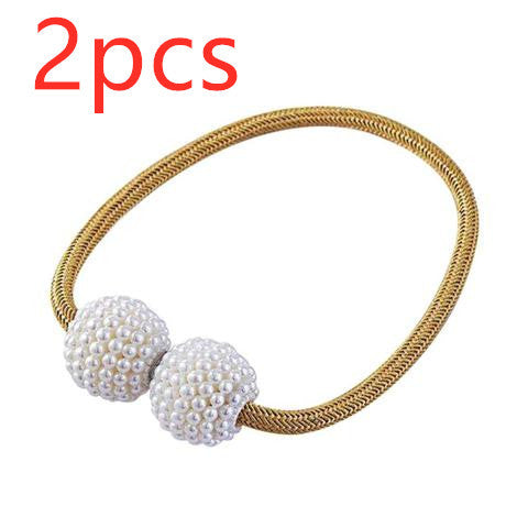 Magnetic Curtain Tiebacks Pearl Beads | Other