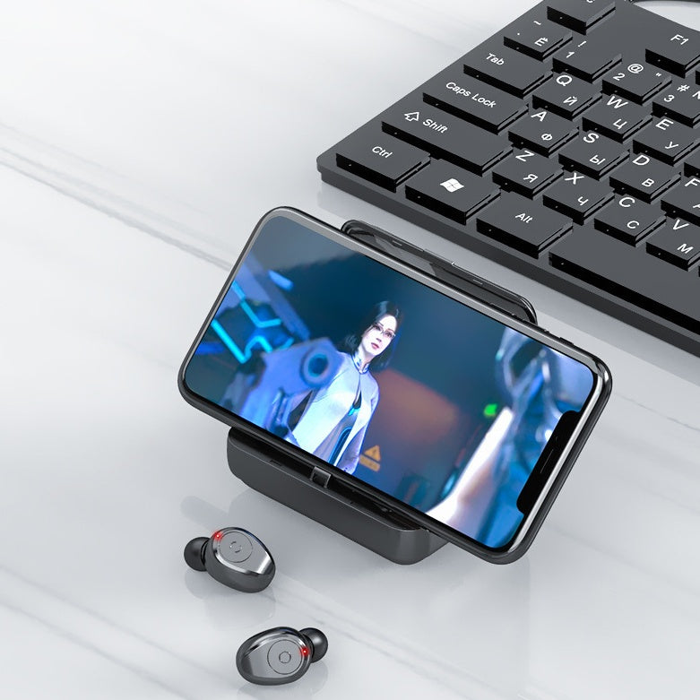 Multifunction Bluetooth Headset Binaural Movement Power Bank | Other