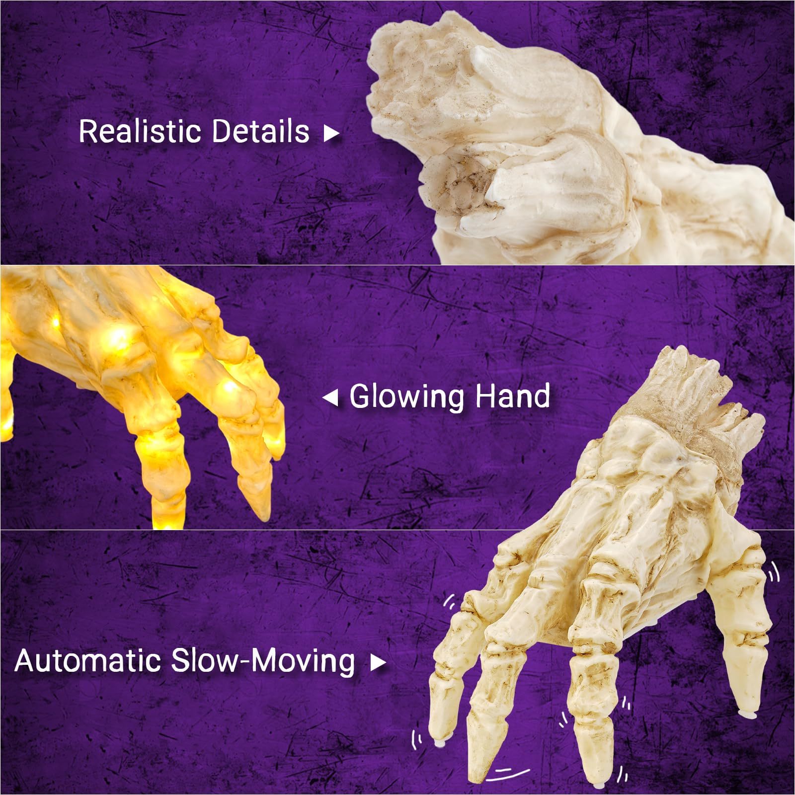 Halloween Electric Luminous Crawling Hand Animated Decoratio | Other