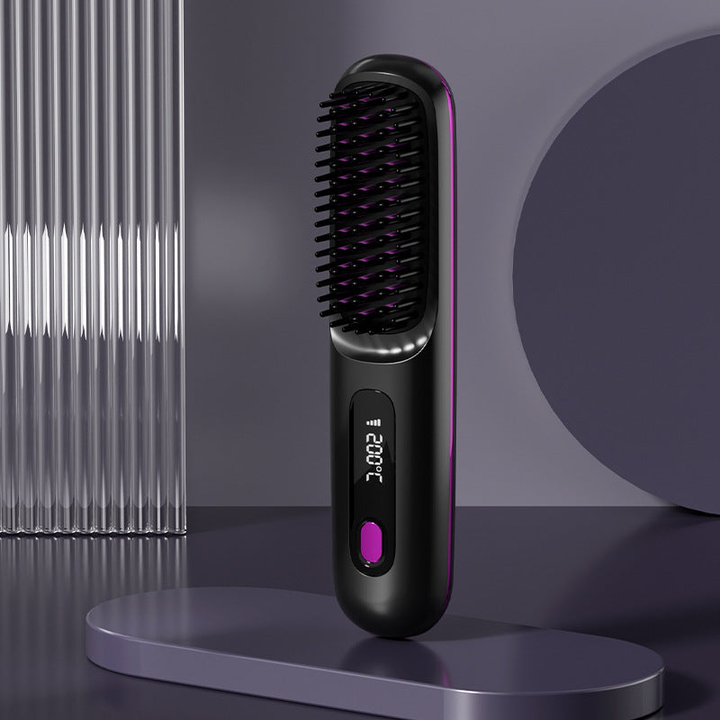 2 In 1 Straight Hair Comb Wireless Hair Straightener Brush H | Other
