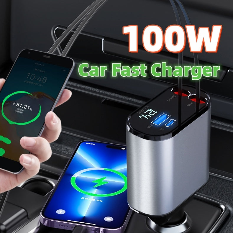 Metal Car Charger 100w Super Fast Charging Car Cigarette Lig | Other