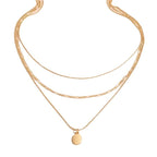 Vintage Geometric Metal Oval Pendant Necklace | Jewelry & Accessories