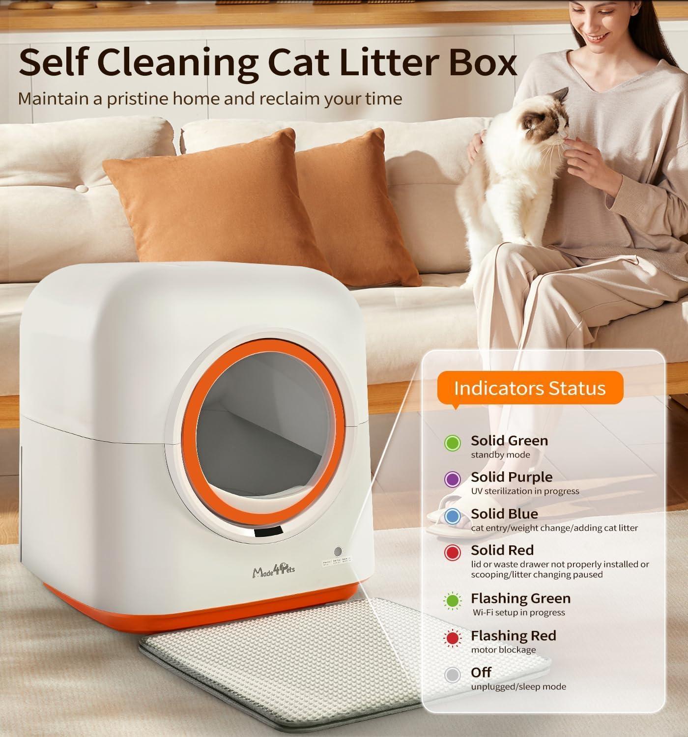 60l Automatic Cat Litter Box, Smart App Control, Deodorizing | Other