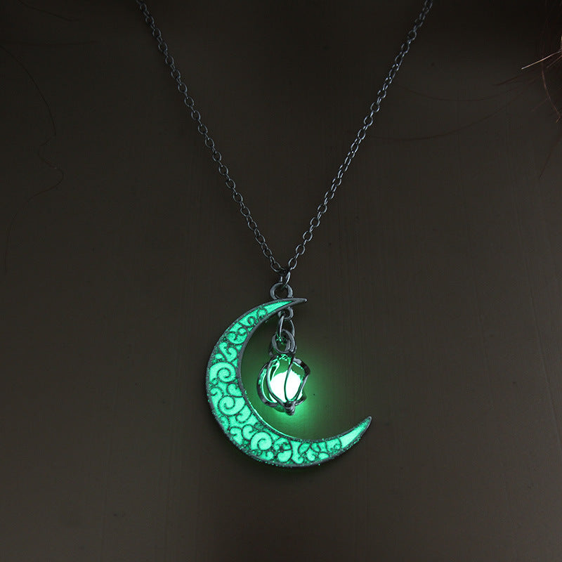 Glowing Pendant Necklaces Silver Plated Chain Necklaces | Jewelry & Accessories
