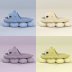Adult's Slippers Indoor Outdoor Funny Shark Cartoon | Other