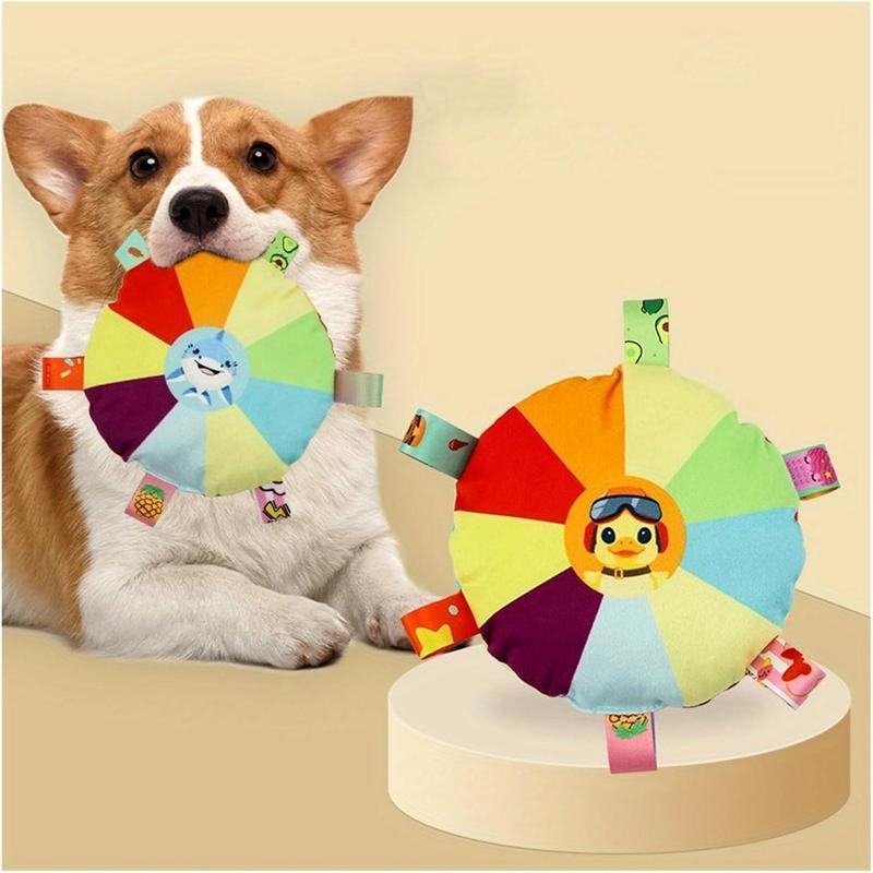 Plush Pet Dog Flying Discs Chew Toy, Interactivetug Of War D | Electronic Learning Toys